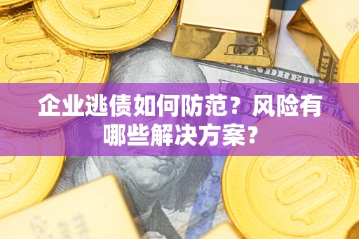 济南企业逃债如何防范？风险有哪些解决方案？