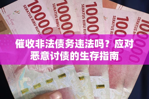 济南催收非法债务违法吗？应对恶意讨债的生存指南