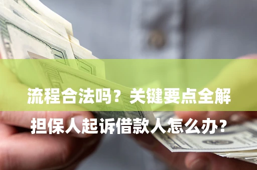 济南

担保人起诉借款人怎么办？流程合法吗？关键要点全解析