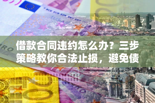 济南借款合同违约怎么办？三步策略教你合法止损，避免债务危机升级