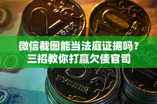 济南微信截图能当法庭证据吗？三招教你打赢欠债官司